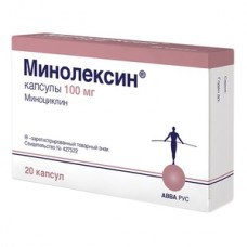 Минолексин (миноциклин) по 100 мг. капсулы №20