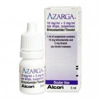 Азарга Azarga (бринзоламид + тимолол) капли глазные 10 мг/мл. + 5 мг/мл 5мл №1