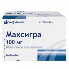 Максигра таблетки 100 мг №1 и №4