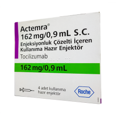 Актемра Actemra (тоцилизумаб) раствор для инъекций 162 мг/0.9 мл №4 