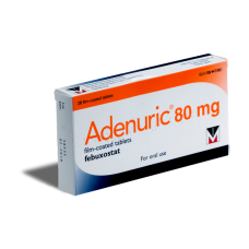 Аденурик Adenuric (фебуксостат) таблетки 80 мг №28