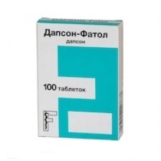 Дапсон фатол (dapson fatol) 50 мг. №100